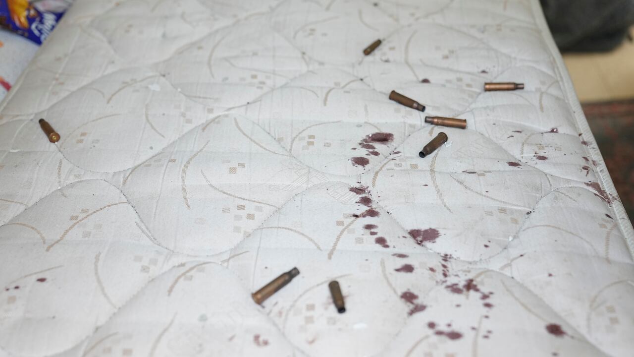 Así quedó una de las casas que atacó Hamás en la frontera entre Israel y la Franja de Gaza