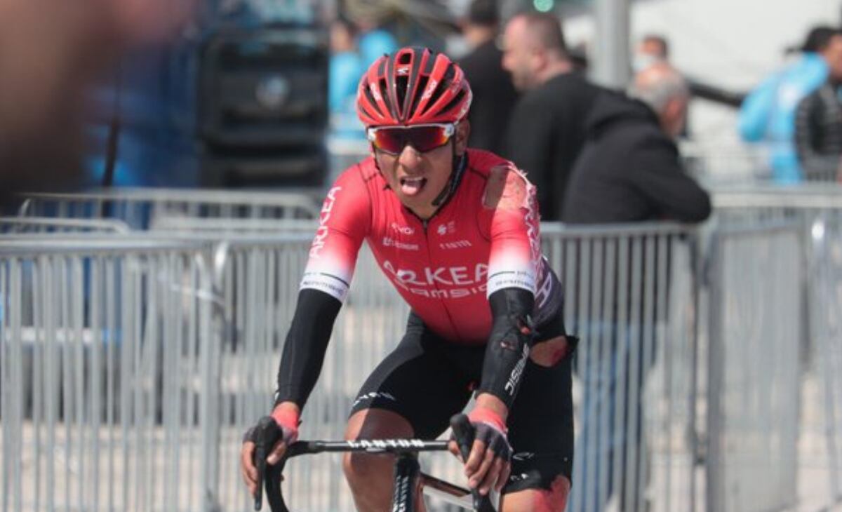 El colombiano sufrió varios percances en la segunda etapa del Tour de Turquía.