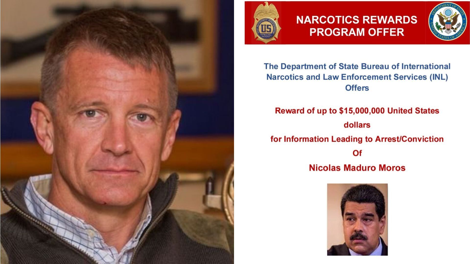 Erik Prince es un exmarine con amplia experiencia en operaciones de combate, y quien conocería, al parecer, por cuánto dinero valdría la pena entregar a Maduro.