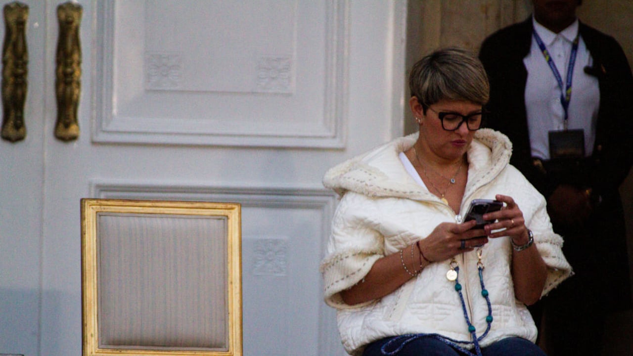 La primera dama de Colombia, Verónica Alcocer, durante un evento de presentación de un proyecto de ley para reformar el sistema de salud de Colombia, en un acto público en el Palacio Presidencial de Nariño en Bogotá, Colombia, el 13 de febrero de 2023. (Foto de: Chepa Beltran/Long Visual Press/Universal Images Group)