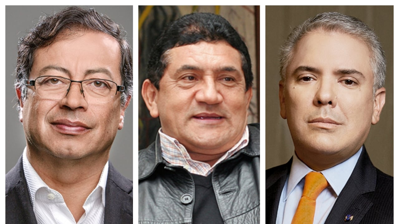Gustavo Petro, Poncho Zuleta e Iván Duque.