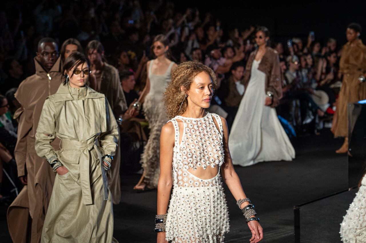 La diseñadora Francesca Sesana debutó en Colombiamoda 2025 con su colección 'La mia maniera'