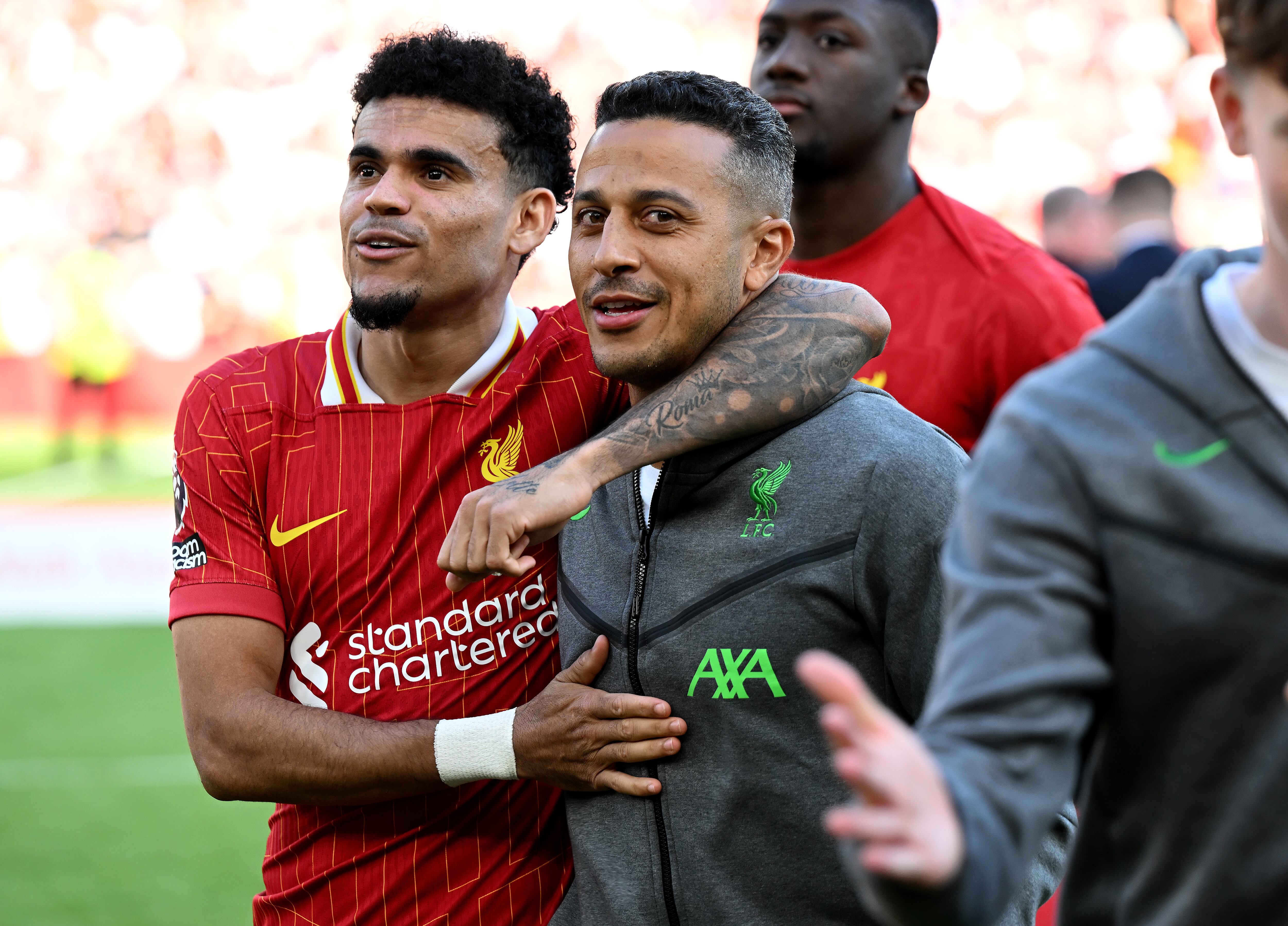 Thiago Alcantara también compartió club con el guajiro Luis Díaz.