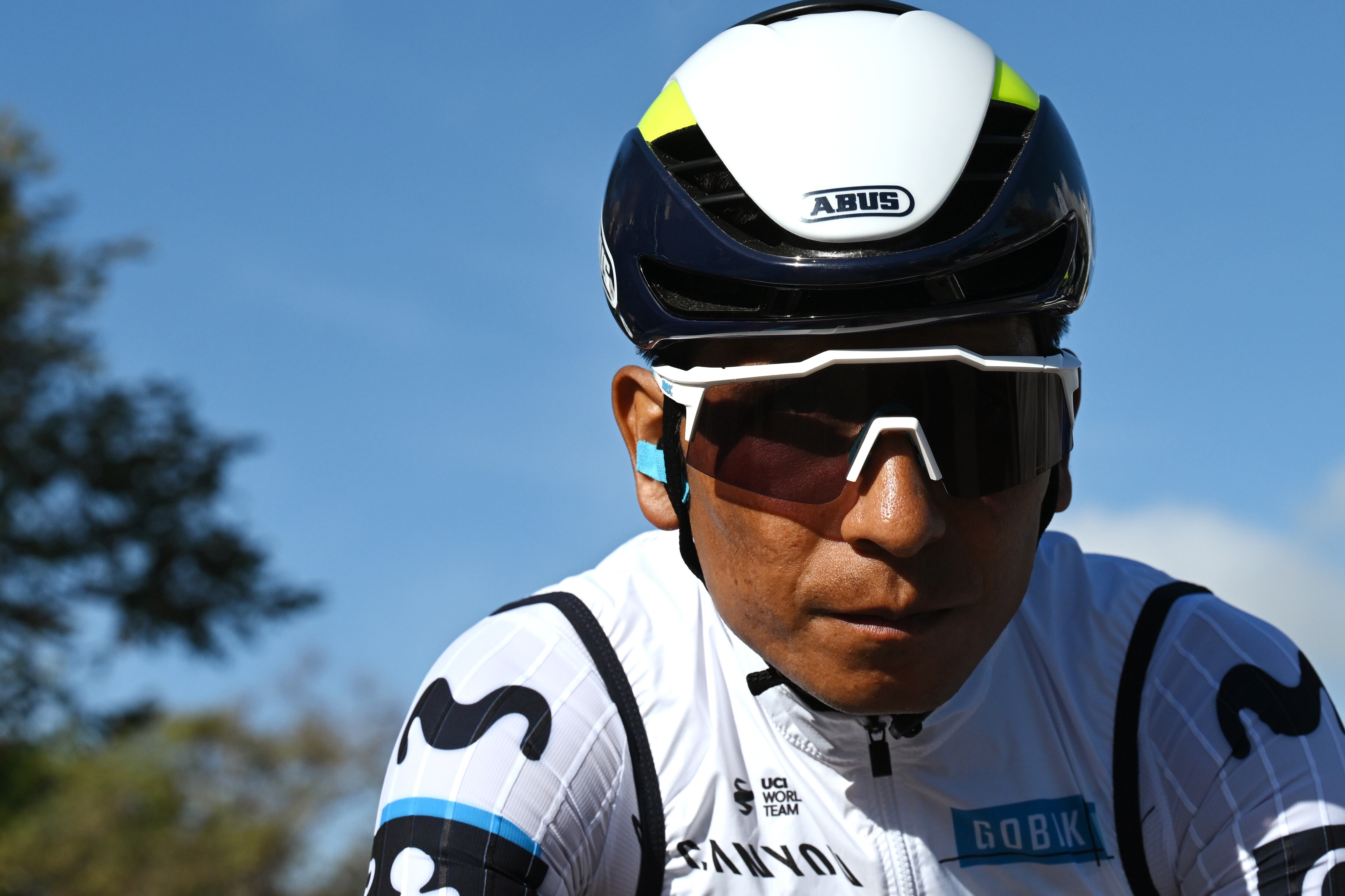 PALMANOVA- CALVIA, SPAIN - JANUARY 29: Nairo Quintana of Colombia and Movistar Team prior to the 34th Challenge Ciclista Mallorca 2025 - 24th Trofeo Calvia a 149.6km one day race from Palmanova to Palmanova on January 29, 2025 in Palmanova - Calvia, Spain. (Photo by Tim de Waele/Getty Images)