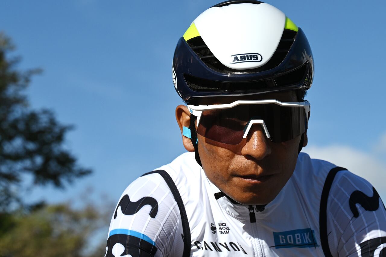 PALMANOVA- CALVIA, SPAIN - JANUARY 29: Nairo Quintana of Colombia and Movistar Team prior to the 34th Challenge Ciclista Mallorca 2025 - 24th Trofeo Calvia a 149.6km one day race from Palmanova to Palmanova on January 29, 2025 in Palmanova - Calvia, Spain. (Photo by Tim de Waele/Getty Images)