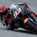 Marc Márquez of Repsol Honda Team in action during the first day of the 2022 MotoGP Sepang Winter Test on 5 February 2022 held at Sepang International Circuit in Sepang, Malaysia. (Photo by Muhammad Amir Abidin/NurPhoto via Getty Images)