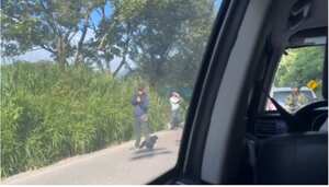 Estos tensionantes momentos entre el Ejército y hombres de seguridad de cabecillas de las disidencias de las Farc de alias Calarcá en Antioquia.