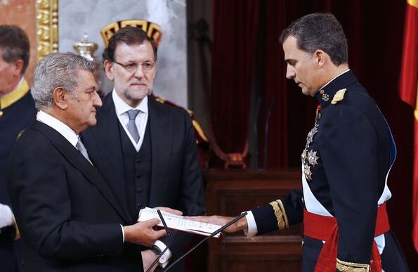 Juan Carlos de Borbón, que reinó durante cuatro décadas, dejó el cargo después de haber firmado una abdicación. (AP)