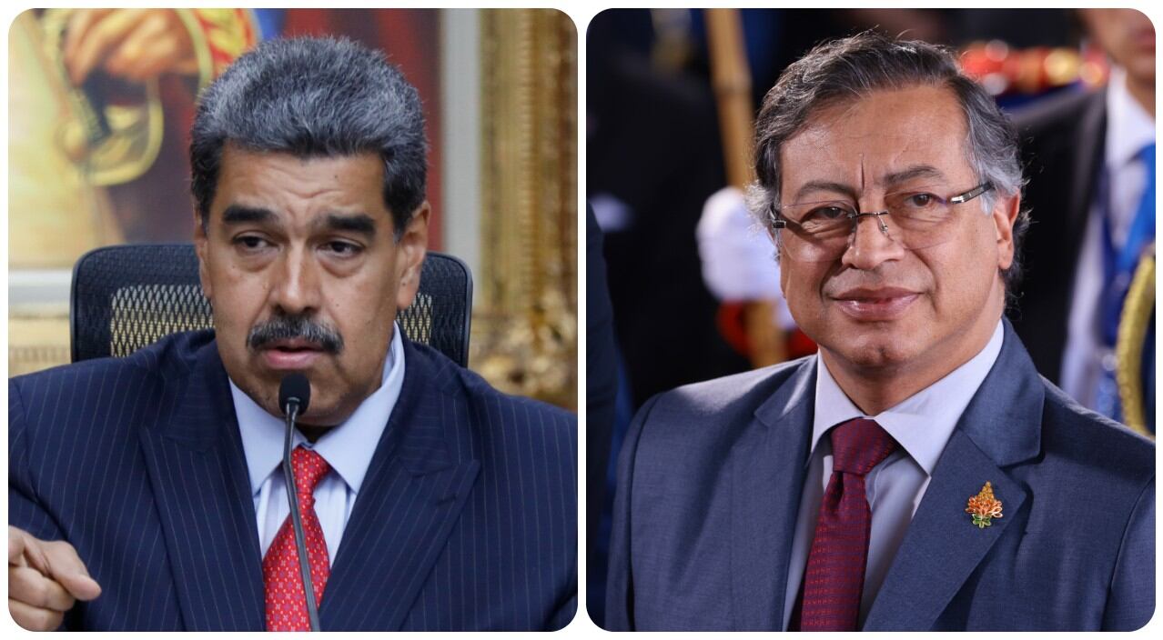 Nicolás Maduro y Gustavo Petro