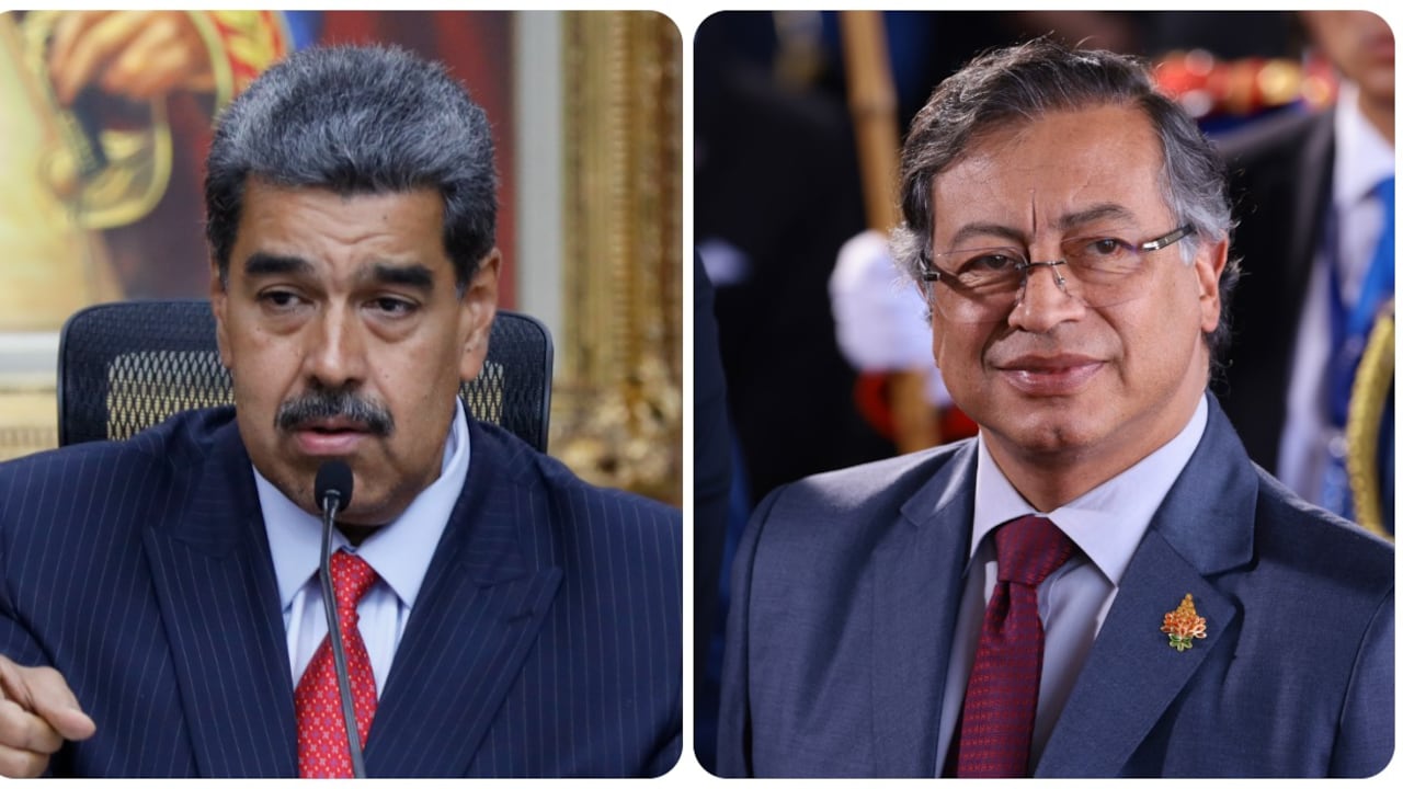Nicolás Maduro y Gustavo Petro.