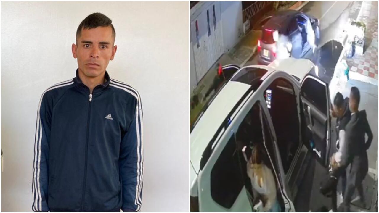 Uno de los delincuentes que, vestidos de traje y corbata, intentaron robar una camioneta en Bogotá