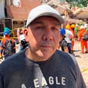 Armando Carrillo, sobreviviente en Cali del terremoto, en el lugar donde quedaba su casa, este 13 de agosto de 2026