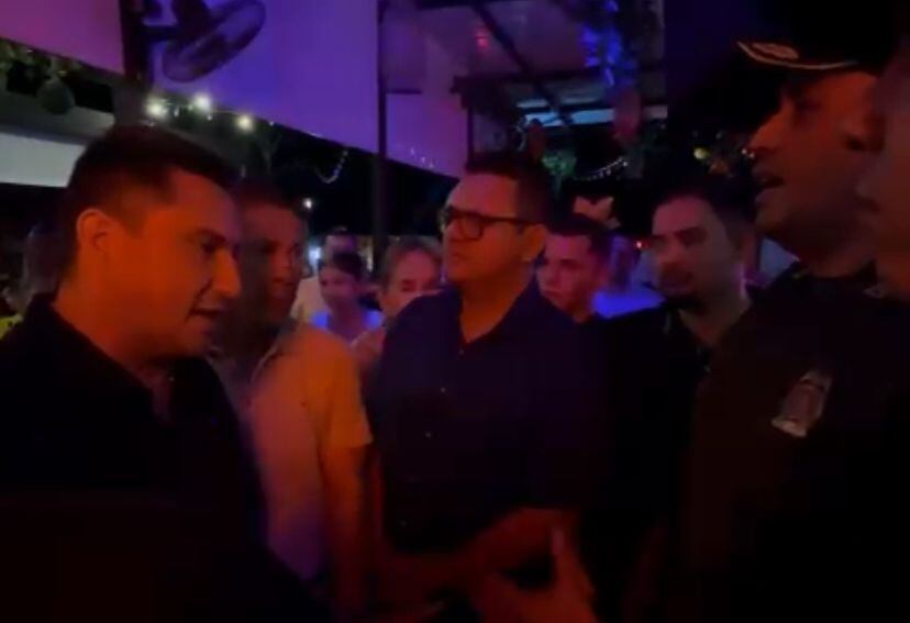 Renso Jesús Martínez, gobernador de Arauca, intervino en un procedimiento para cerrar una discoteca en la ciudad de Arauca