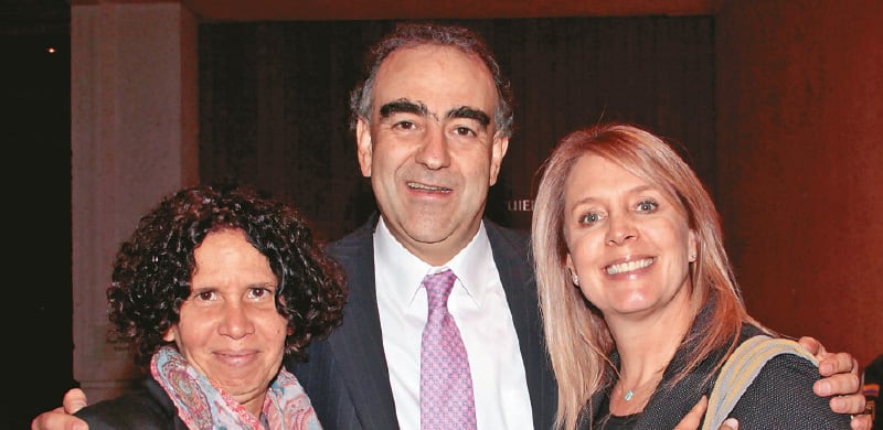 Nena Arrázola, Fidel Cano y María Elvira Arango.