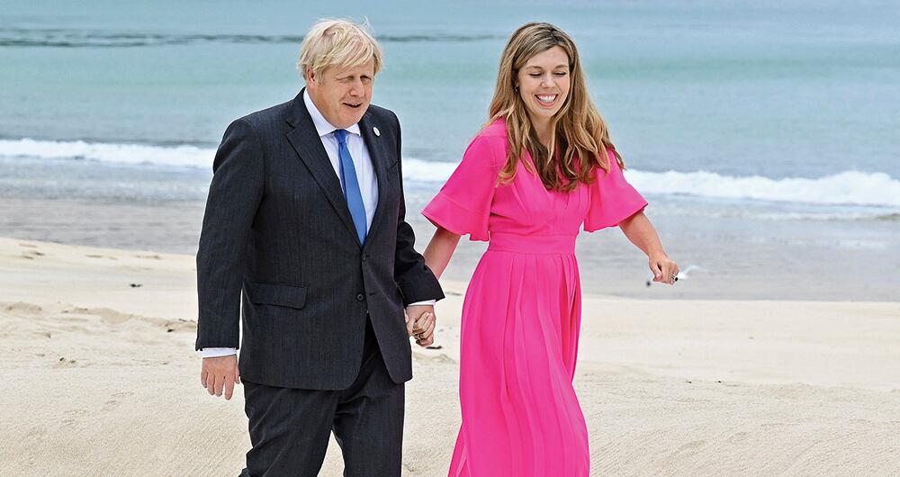 Boris Johnson y Carrye Symonds esperan a su segundo hijo, que sería el séptimo para él.
