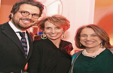 Rafael Londoño, Andrea Baginski y Ana Milena de Gaviria.