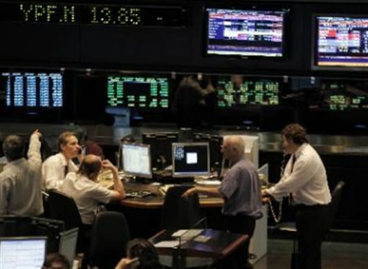 Ilustración Bolsas de valores.