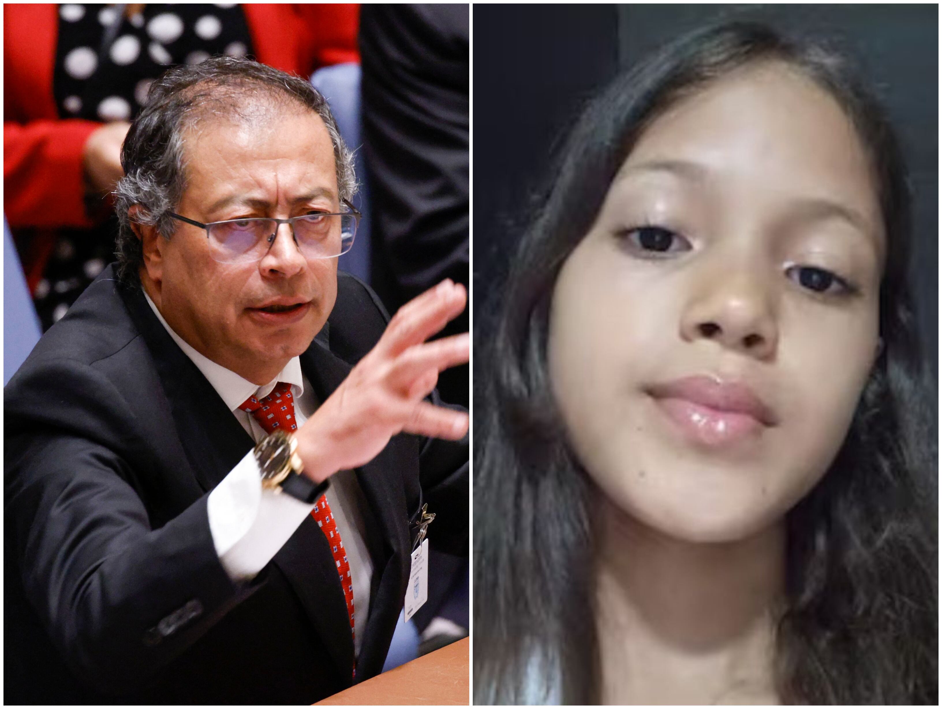 Presidente Gustavo Petro y Sofía Delgado