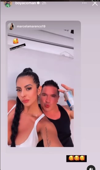 Aunque no han confirmado oficialmente su relación, 'Boyacomán' y Marcela ya se presumieron el uno al otro en redes sociales.