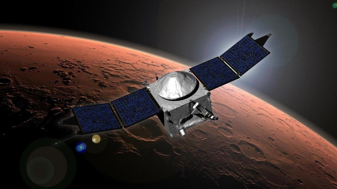 La sonda MAVEN perdió contacto justo después de pasar por detrás del planeta rojo.