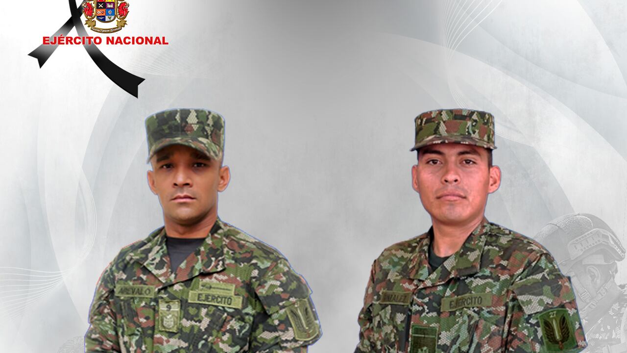 Los militares que murieron en medio de fuego amigo en Arauca.