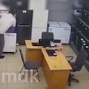 Robo frustrado en Rusia (pantallazo de video).