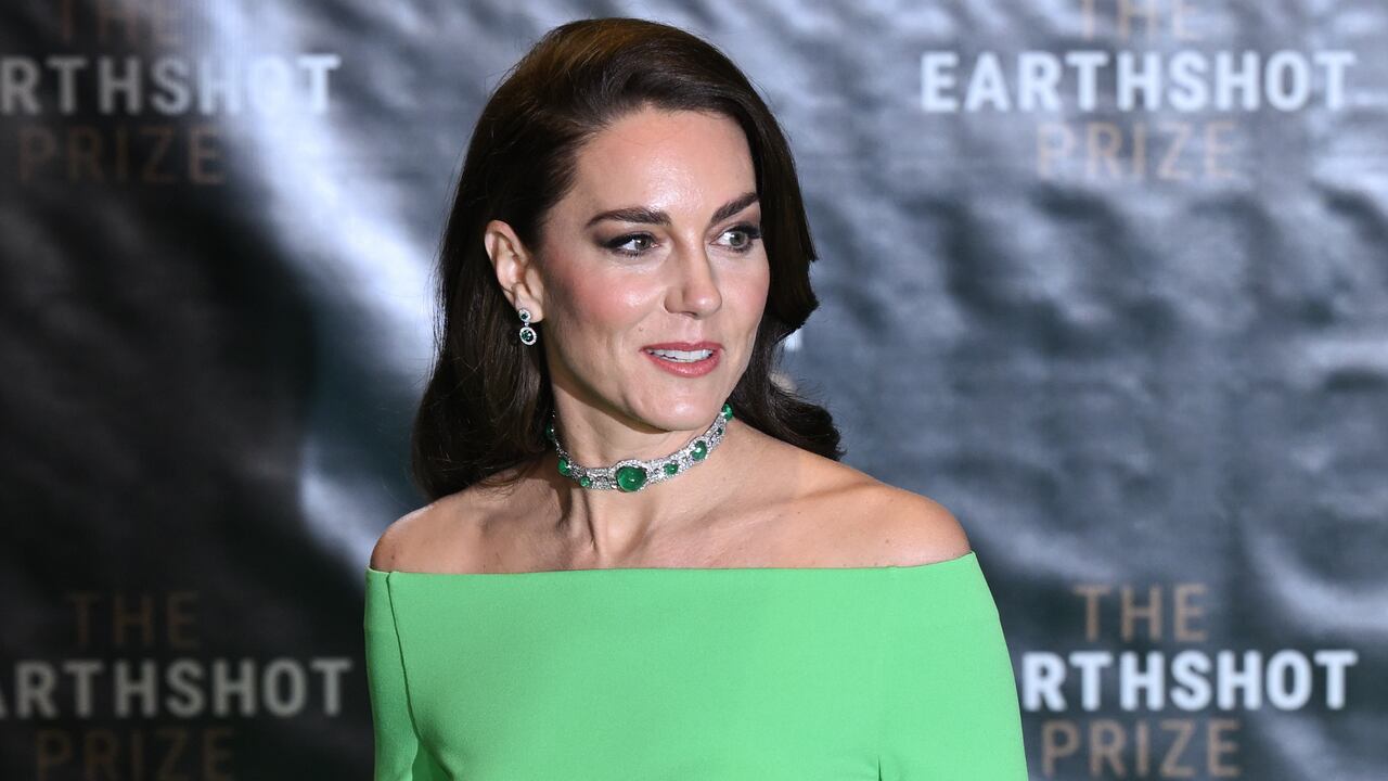 La princesa de Gales le hizo homenaje a Lady Di con la gargantilla Art Deco de la reina María. Foto: Getty Images.