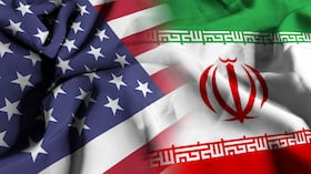 Banderas de Estados Unidos e Irán