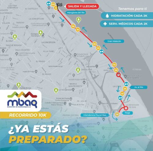 Media Maratón de Barranquilla se correrá este domingo 10 de abril: estos son algunos cierres viales