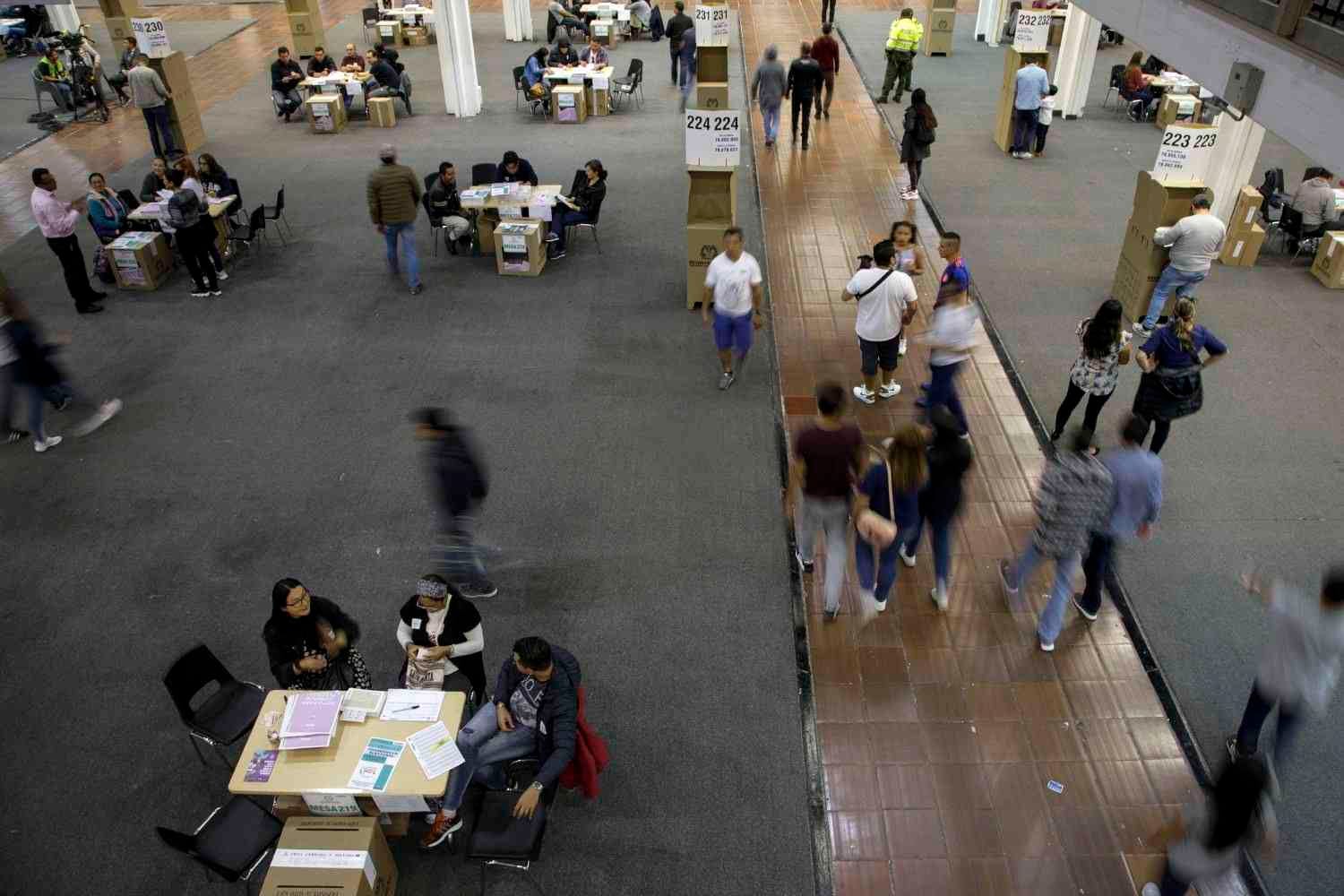Según datos de la Registraduría más de 36 millones de colombianos estaban habilitados para ejercer su derecho al voto en las 107.916 mesas de votación en los 11.590 puestos en todo el territorio nacional. Foto: Gabriela Alvarado