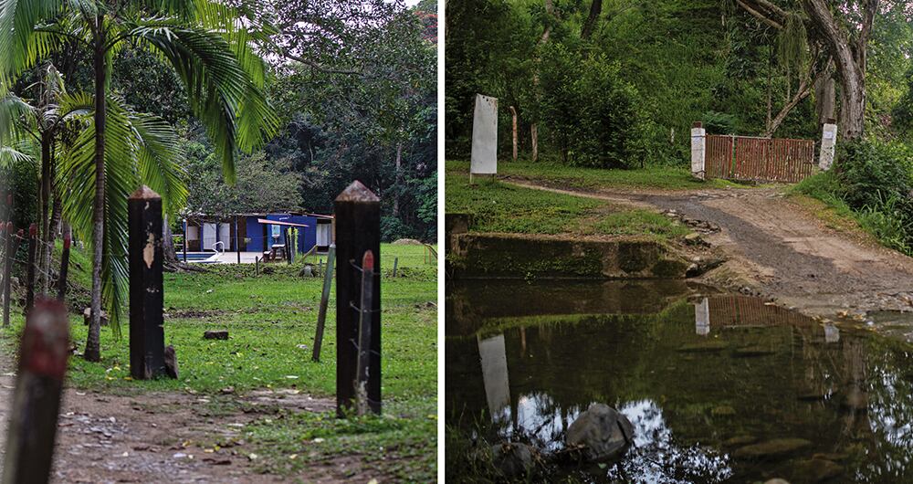 La Fundación está ubicada a 3 kilómetros del centro de Villeta. Se llega por un puente colgante desgastado que facilita el cruce de la quebrada Cune. El ingreso es por una reja roja, vieja y oxidada.