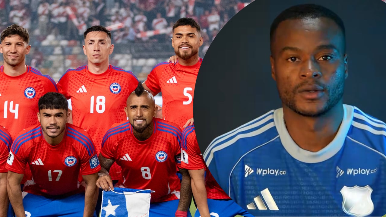 Stiven Barreiro (der.), el nuevo refuerzo de Millonarios que le escribió a un jugador de la selección chilena "acá te espero".