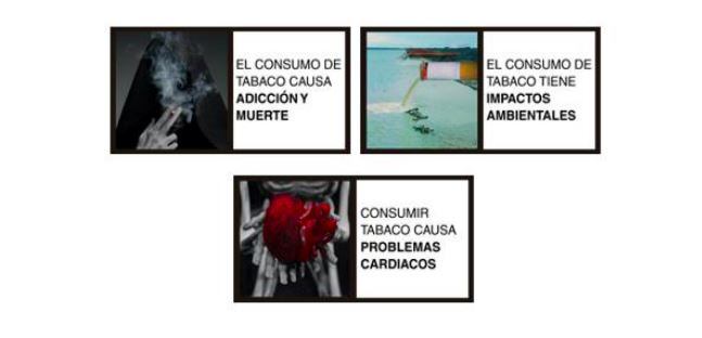 Los productos de tabaco calentado también deberán usar etiquetas sanitarias en sus empaques que mencionan el riesgo de problemáticas como la adicción, muerte, problemas cardíacos, etc.