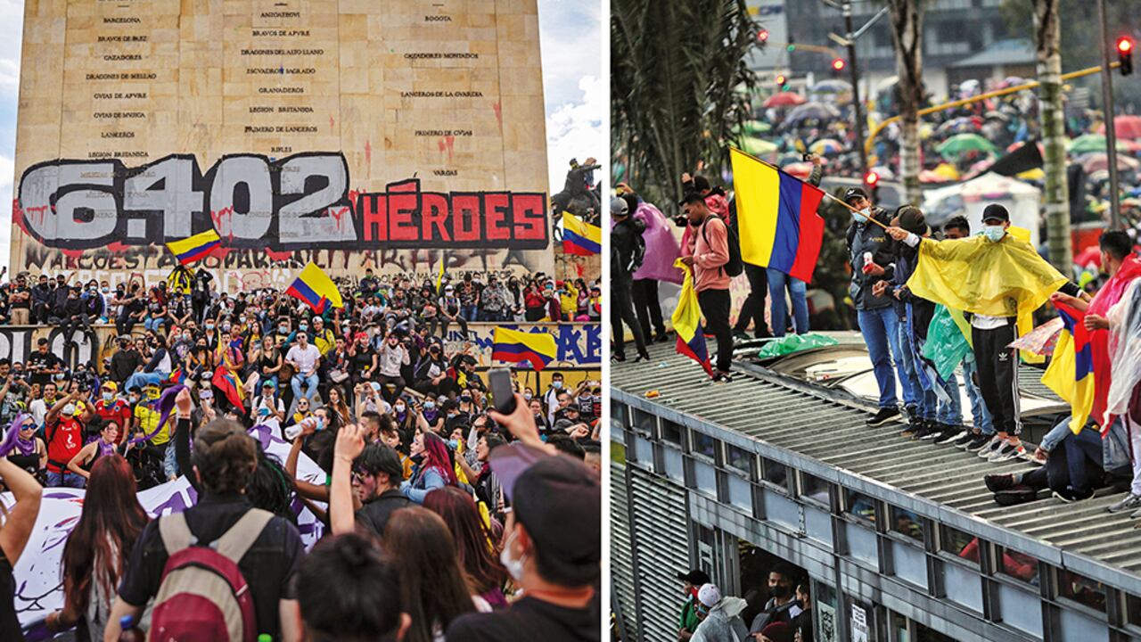 Pese a los anuncios del Comité del Paro, continúan las movilizaciones. El Gobierno busca intervenir cualquier bloqueo de vías con la fuerza pública y considerarlo delictivo.