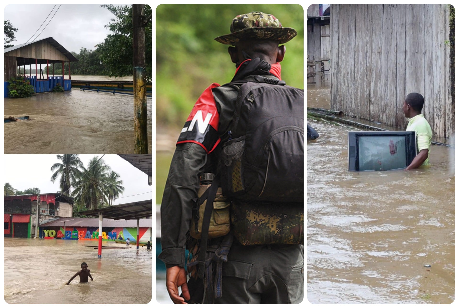 El invierno y el paro armado anunciado por el ELN tienen en jaque al departamento del Chocó.