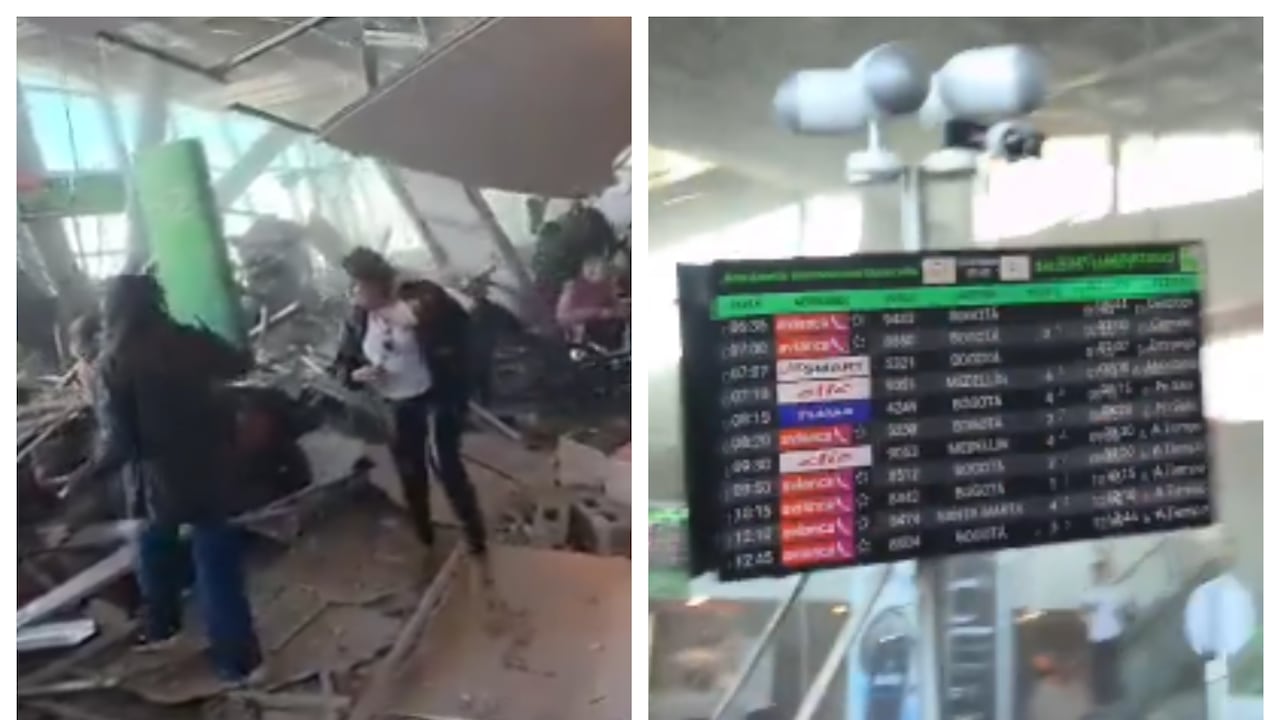 Aeropuerto de Pereira, afectado por terremoto en Colombia.