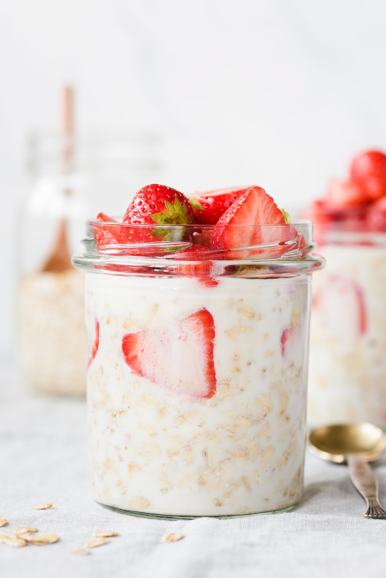 Avena con fresas