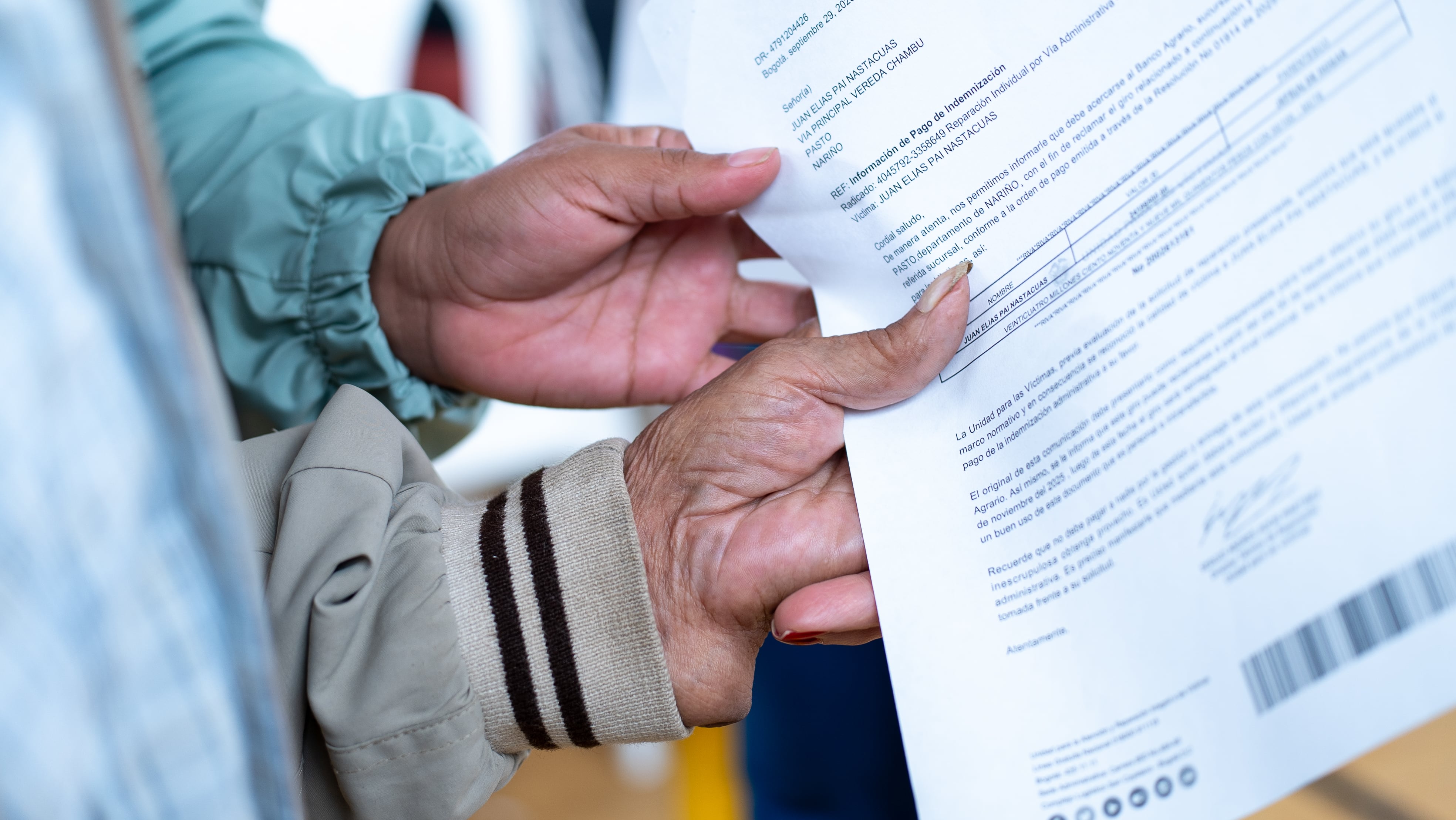 Para la reparación a víctimas con pertenencia étnica, el Gobierno ha entregado 316.076 indemnizaciones.