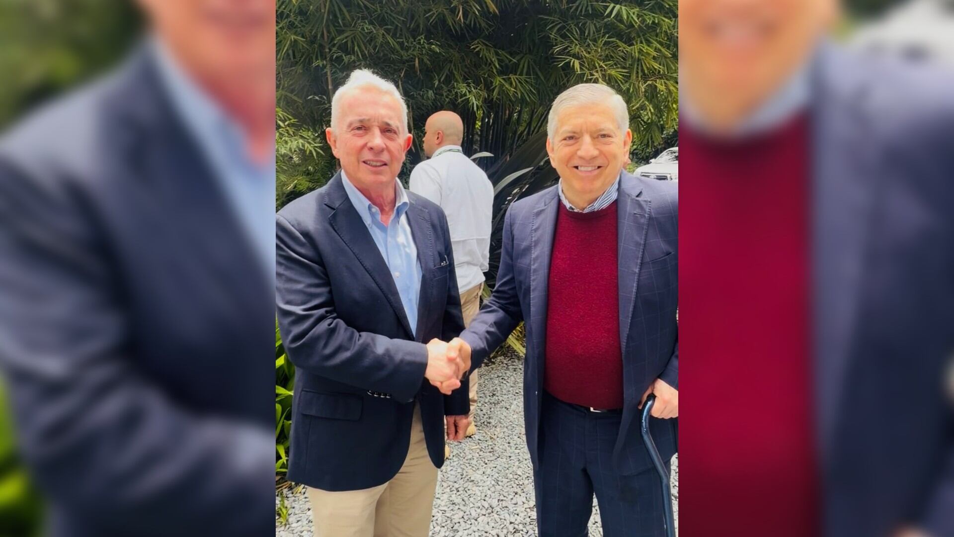 Álvaro Uribe y César Gaviria se reunieron en Rionegro.