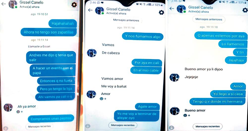 Los asesinos contactaron a sus víctimas por whatsapp. 