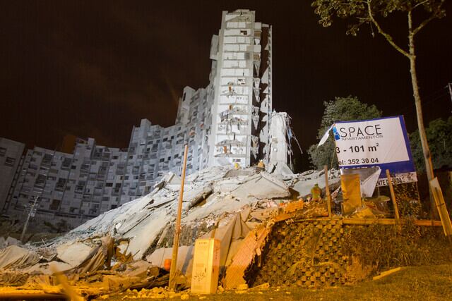 Colapso del edificio Space en Medellín.