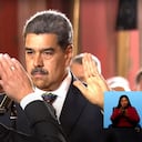 Maduro saludó a algunos de los políticos que estuvieron presentes en el evento.