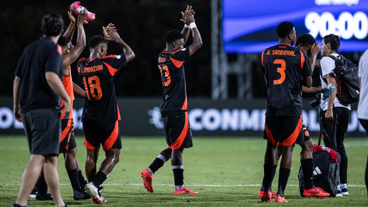 Selección Colombia Sub-20 tras su paso a la fase final del Sudamericano