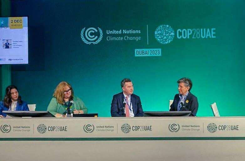 Antes de viajar a China, la alcaldesa Claudia López estuvo en Dubái participando de la COP28.