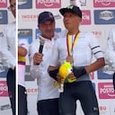 A Nairo Quintana le afloraron los sentimientos en el pódium de lo Nacionales de Ruta.