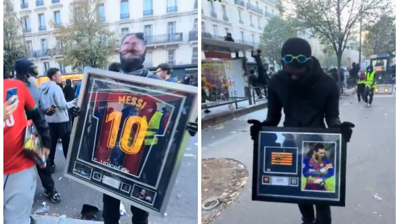 Encapuchados sustraen camiseta y cinta de capitán firmadas por Messi en medio de saqueos.