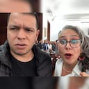 Jota Pe Hernández y María José Pizarro en el debate de la reforma política, que terminó hundida