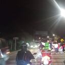 Las protestas del sábado en la vía a La Calera afectaron la movilidad hasta altas horas de la noche.