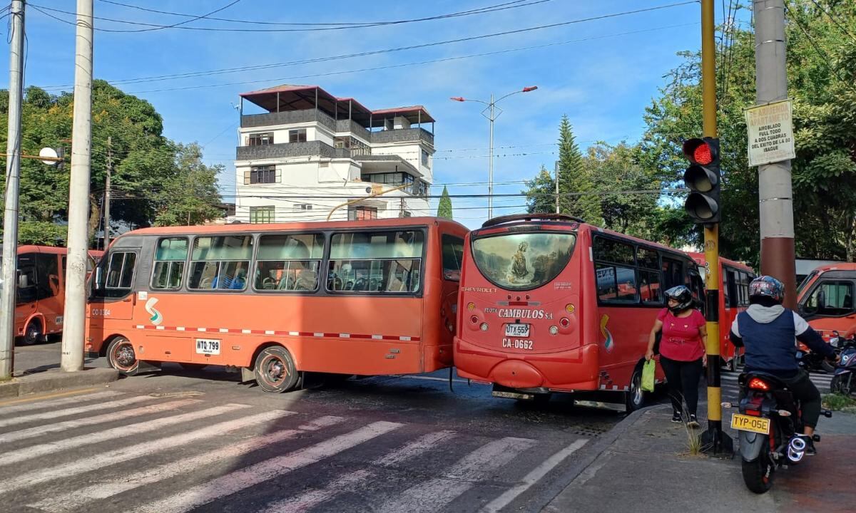 Paro en Ibagué. Foto: Tomada de redes sociales