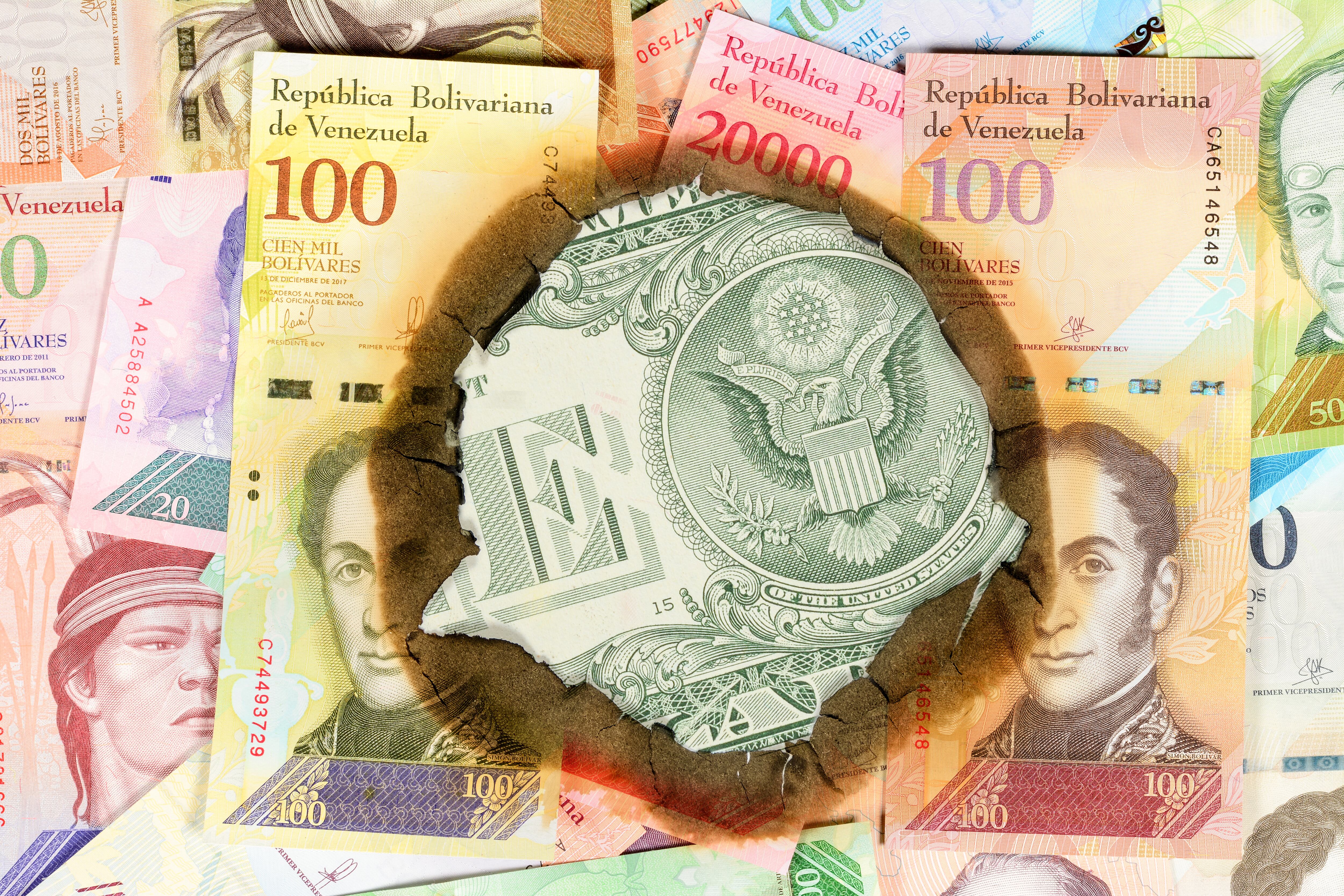 Dólares y bolívares